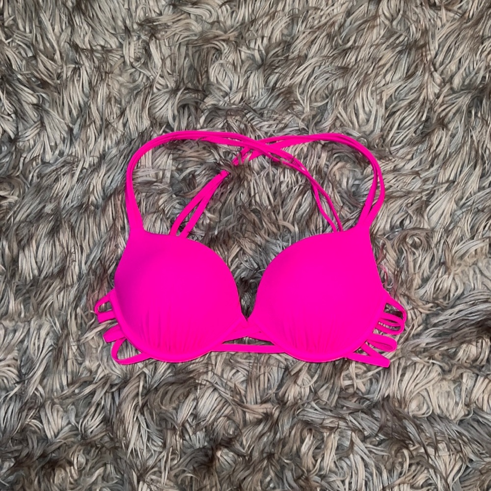 Hot Pink Push-Up Bikini Top